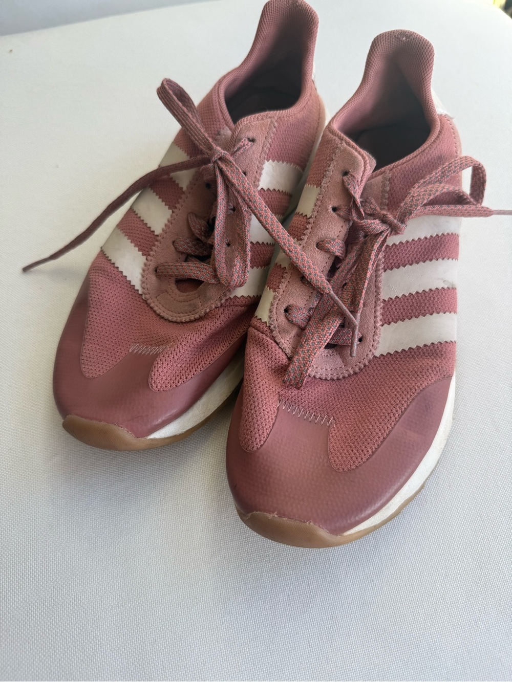 Women's Pink Adidas Athletic Sneakers, Size 8.5